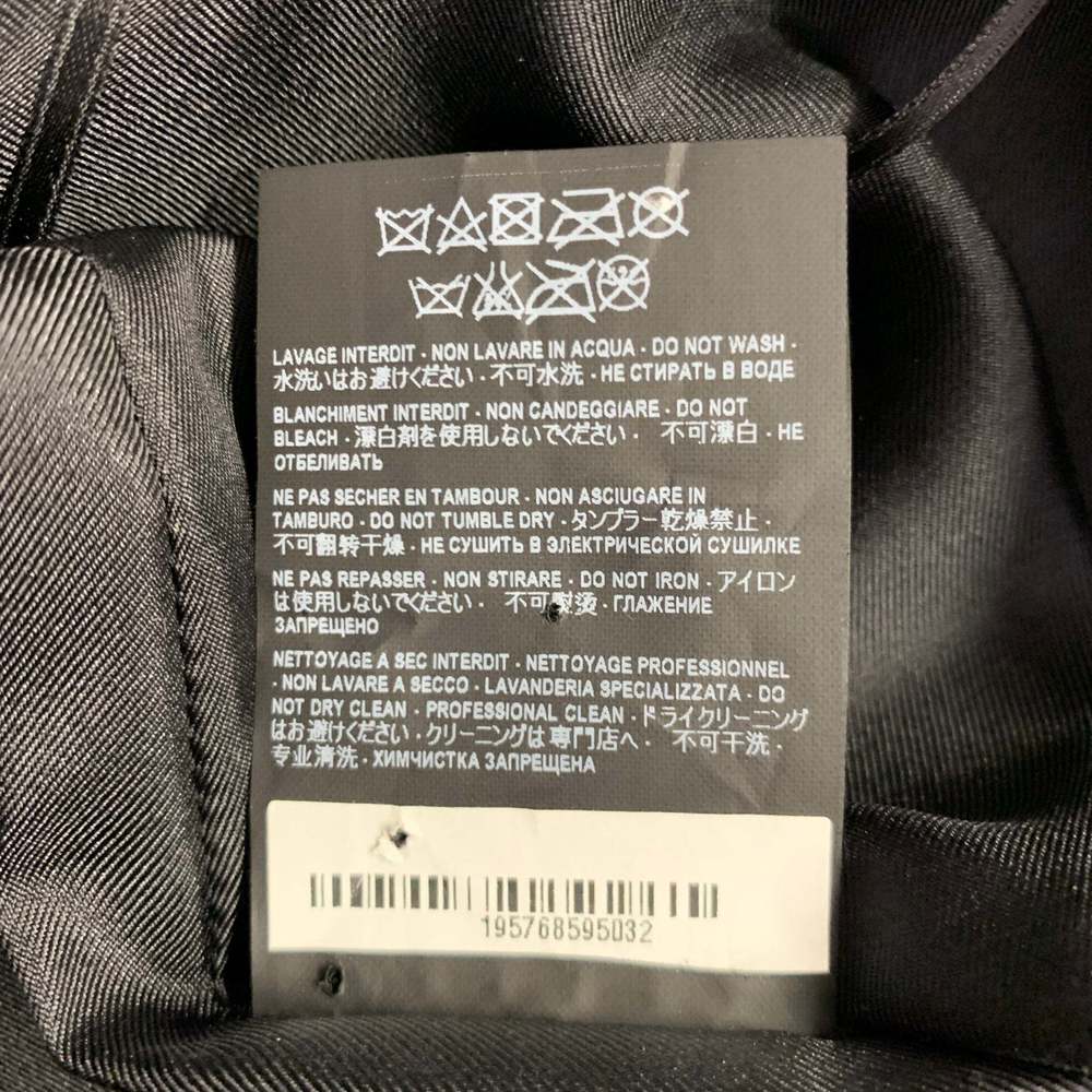 SAINT LAURENT Black Calfskin Leather Mini Skirt - Picture 7 of 7